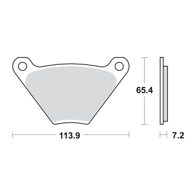 SBS Brake pads. Street Ceramic (organic) - 44135-74A