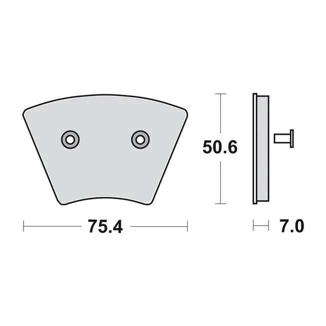 SBS Brake pads. Street Ceramic (organic) - 44281-74