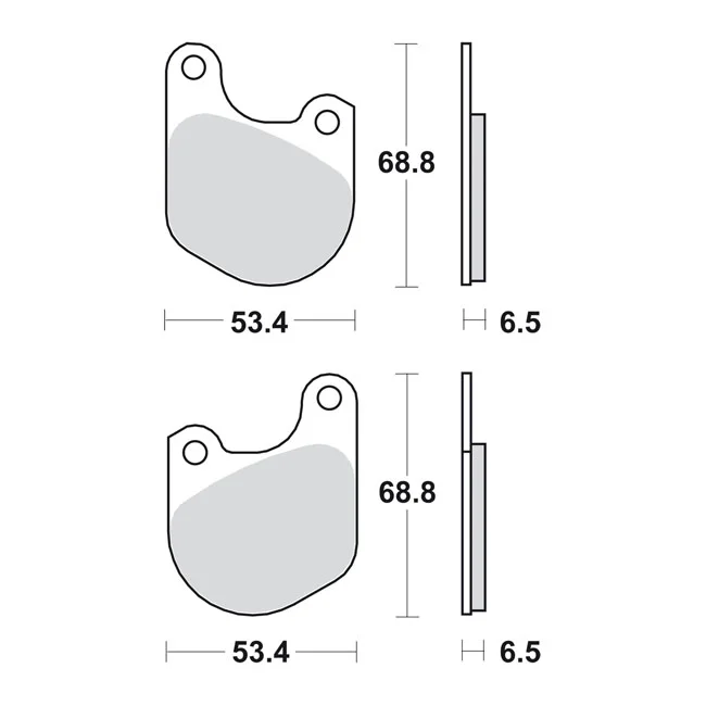 SBS Brake pads. Street Ceramic (organic) - 44098-77