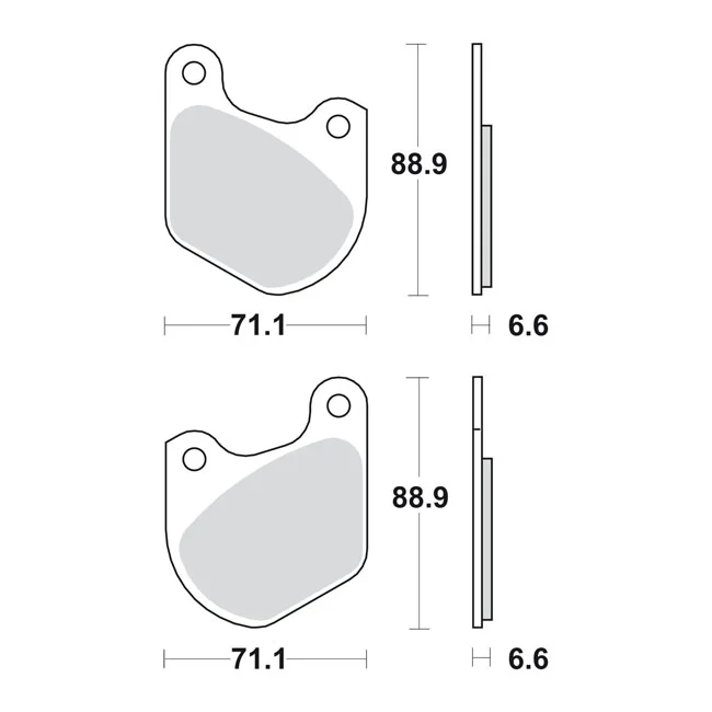 SBS Brake pads. Street Ceramic (organic) - 43395-80A