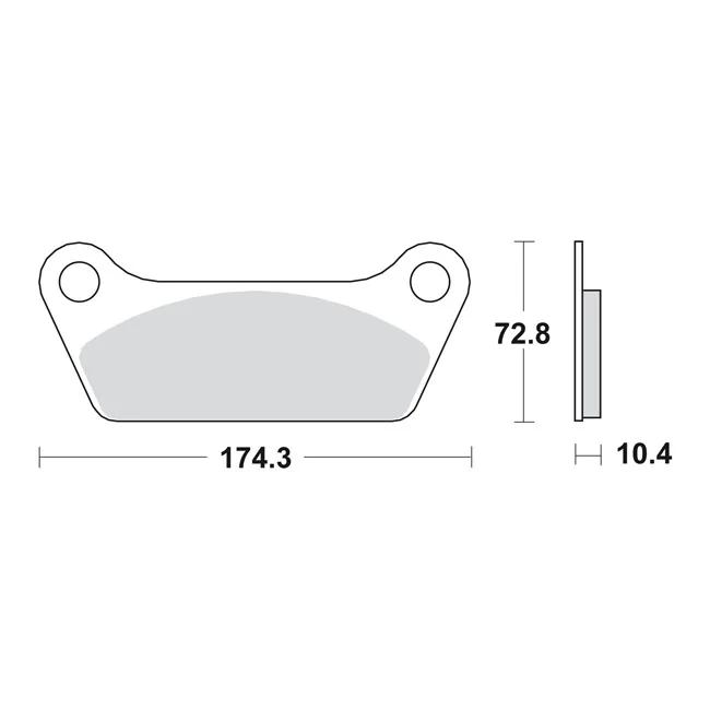 SBS Brake pads, street ceramic - 43957-80A