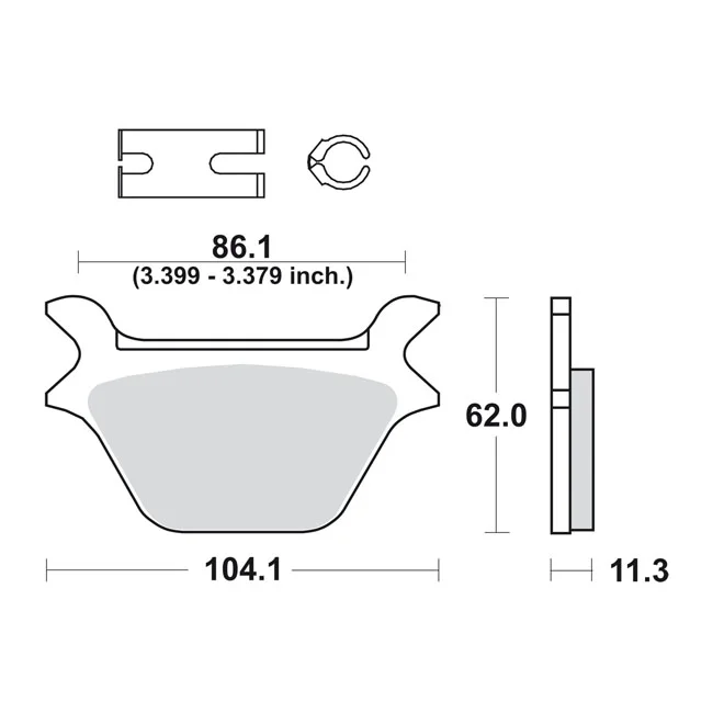 SBS Brake pads street carbon tech - 44209-87C