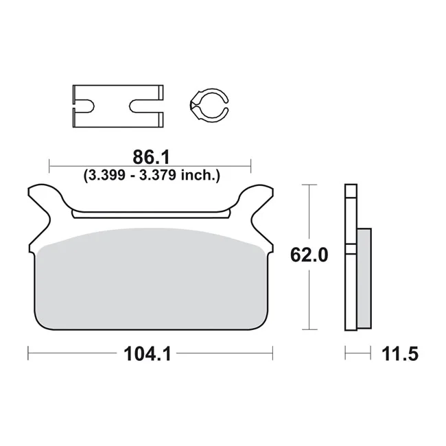 SBS Brake pads, street ceramic - 43957-86E