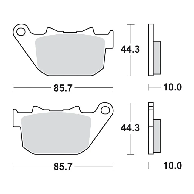 SBS Brake pads. Street Excel Sinter - 42836-04