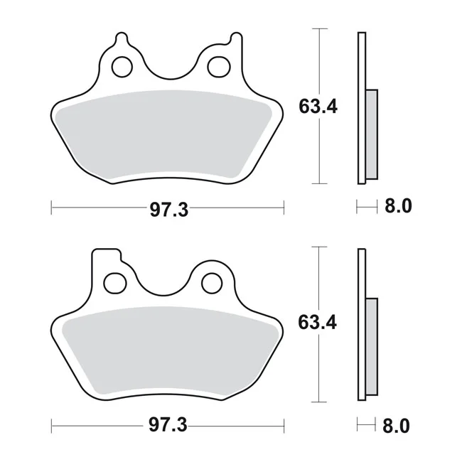 SBS Brake pads. Street Excel Sinter - 44082-00