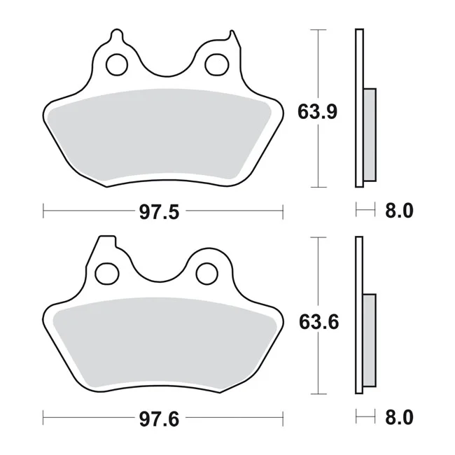 SBS Brake pads, street ceramic - 46721-06