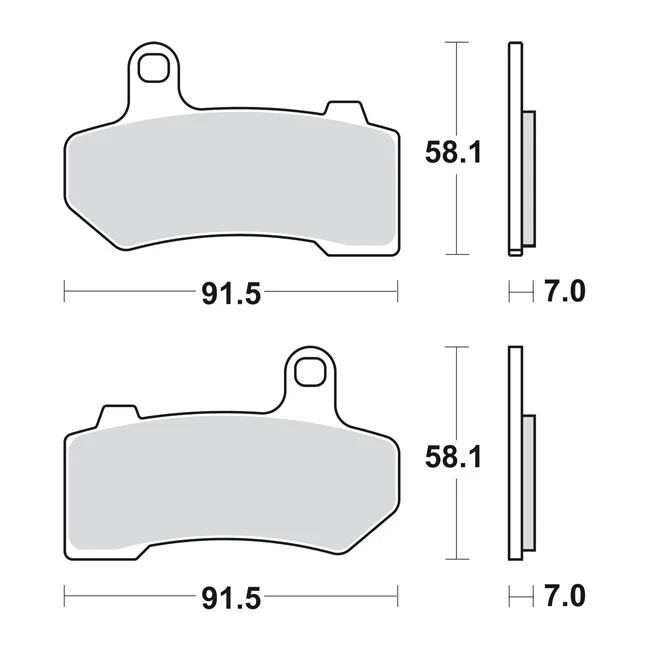 SBS Brake pads. Street Excel Sinter - 41854-08