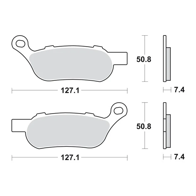 SBS Brake pads. Street Excel Sinter - 42298-08