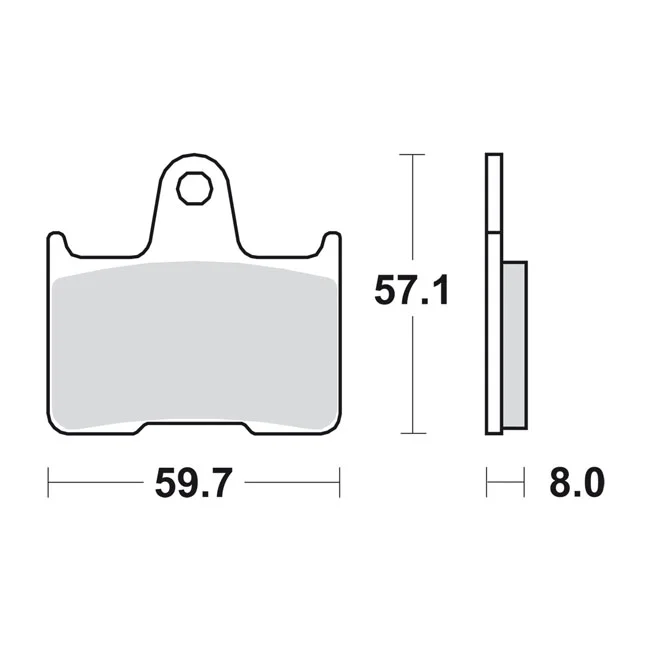 SBS Brake pads. Street Ceramic (organic) - 41300053
