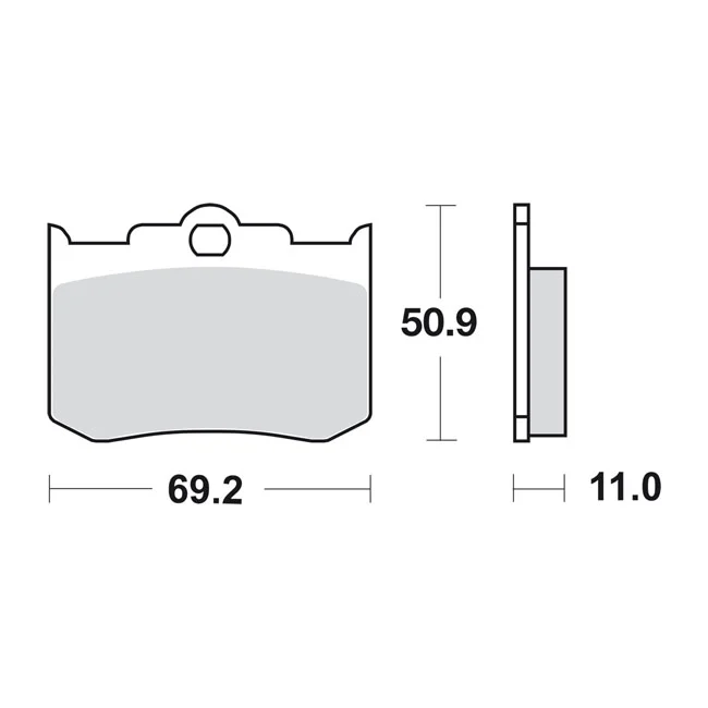SBS Brake pads, street ceramic