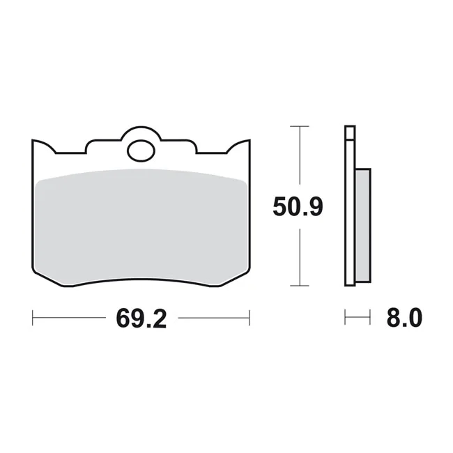 SBS Brake pads street excel sintered