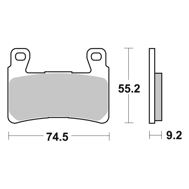 SBS Brake pad set. Street Excel Sinter - 41300102