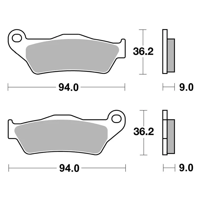 SBS Brake pads. Street Carbon Tech (organic) - 41300072