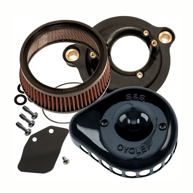 S&S AIR CLNR BLK MTD M8