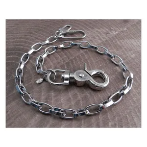 Amigaz Amigaz Modern Chrome Wallet Chain 16"