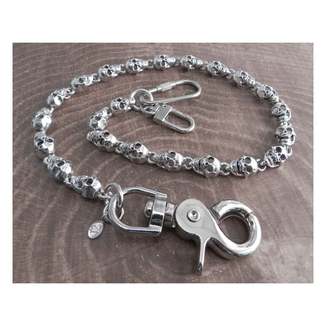 Amigaz Flat Skull Wallet Chain 16"