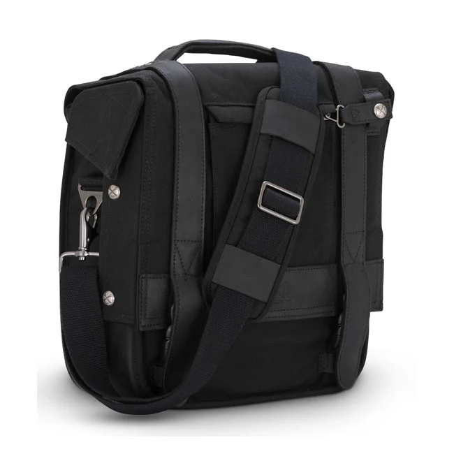 Burly Voyager saddlebag. Black CORDURA®