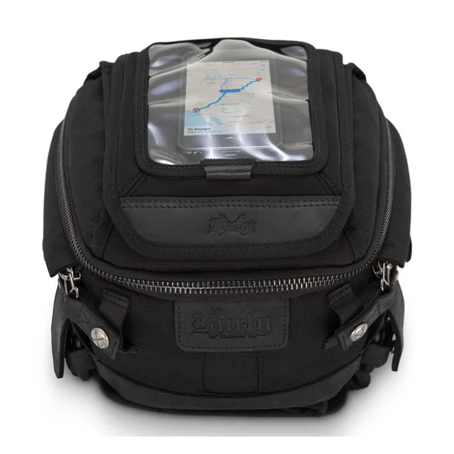 Burly TANK TAIL BAG BLK CORDURA