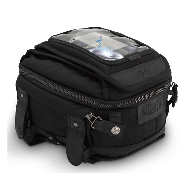 Burly TANK TAIL BAG BLK CORDURA