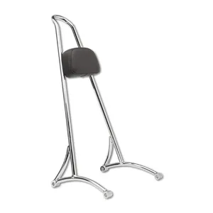 Burly Burly, sissy bar. 20" chrome, with backrest pad