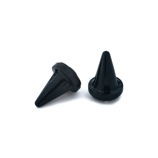 Kuryakyn Stiletto grip end caps. Gloss black