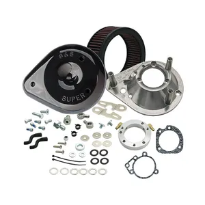 S&S S&S, teardrop air cleaner assembly. Black