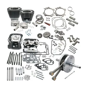 S&S S&S, 124" Twin Cam Hot set-up kit with heads. Black