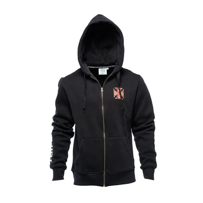 West Coast Choppers WCC El Diablo zip hoodie black