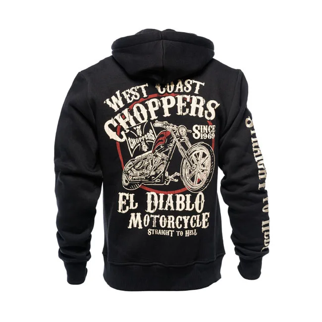 West Coast Choppers WCC El Diablo zip hoodie black