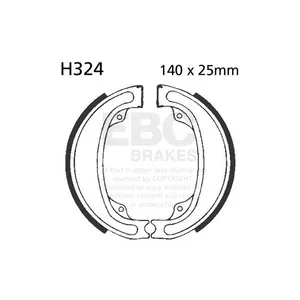 EBC EBC plain brake shoes