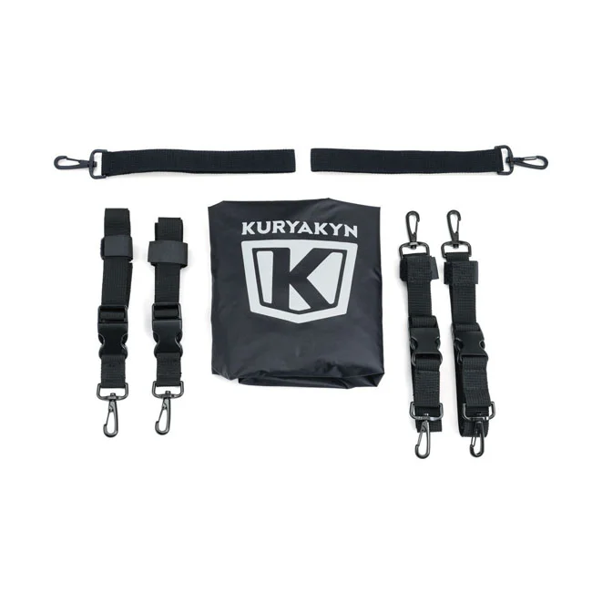 Kuryakyn Momentum outrider throw-over saddlebags. Black