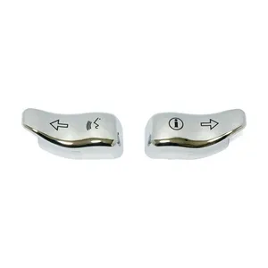 MCS Turn signal switch extender cap set. Chrome