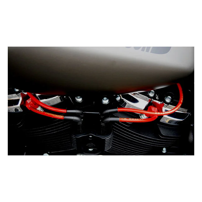 Taylor 8.2mm ThunderVolt spark plug wire set. Red