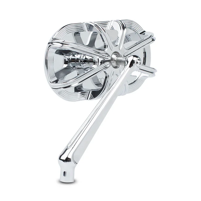 Arlen Ness Ness, 10-gauge caged mirror left hand chrome