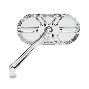 Arlen Ness Arlen Ness, Deep cut caged mirror left hand chrome