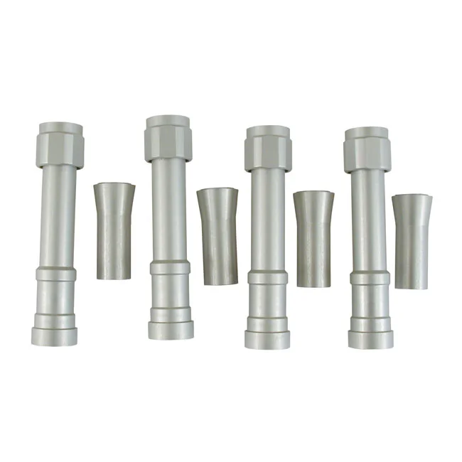 Dippert Panhead aluminum pushrod cover set. Silver
