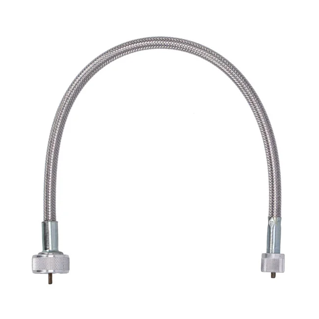 Barnett Transmission mini speedo cable. 16". Braided steel