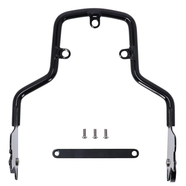 MCS Sissy bar kit 1-piece upright. Gloss black - 572156