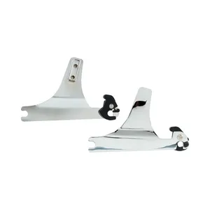 MCS Detachable sissy bar side plate. Chrome