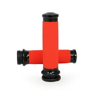Avon Grips Avon Custom Contour grips, black anodized/orange