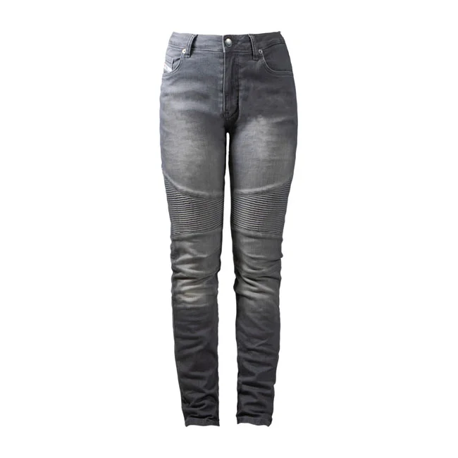 John Doe Doe Betty Biker Jeans Light Grey
