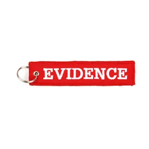 Army Surplus Evidence keychain red