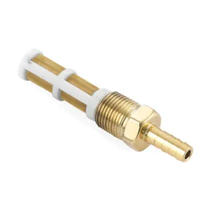 Kustom Tech K-Tech brass 3/8" NPT custom fuel line fitting polished