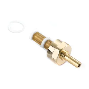 Kustom Tech K-Tech brass M22x1 custom fuel line fitting polished