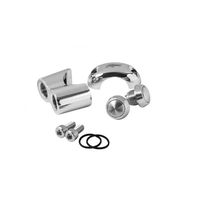 Motone Micro switch with 2 buttons. Chrome