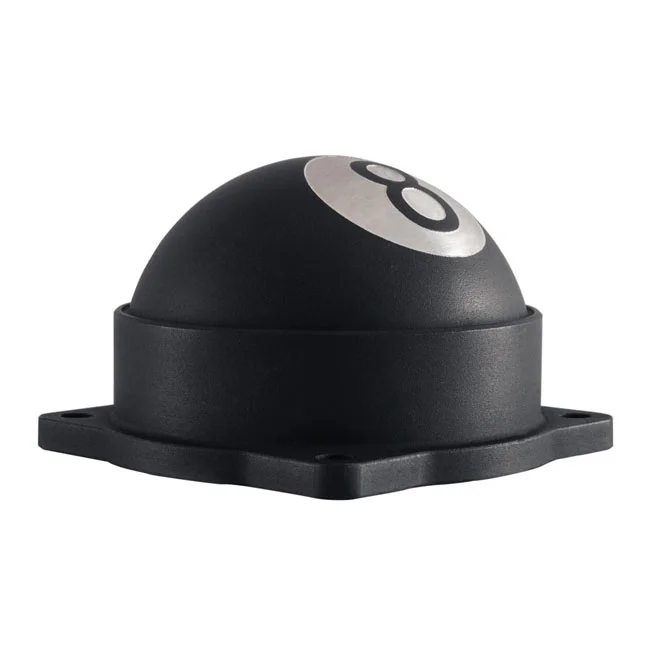 Motone CV carburetor top cover. 8-Ball. Black
