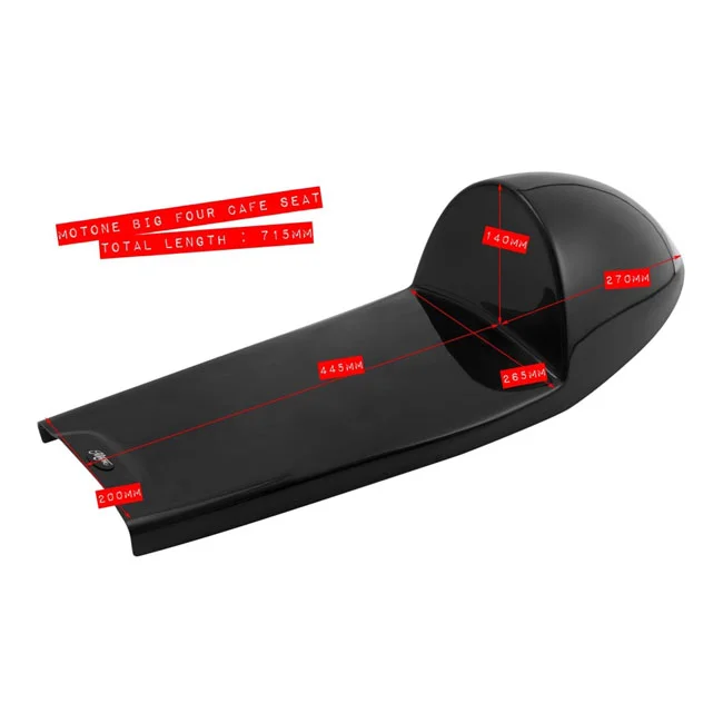 Motone Universal seat pan ''Cafe Racer'' black
