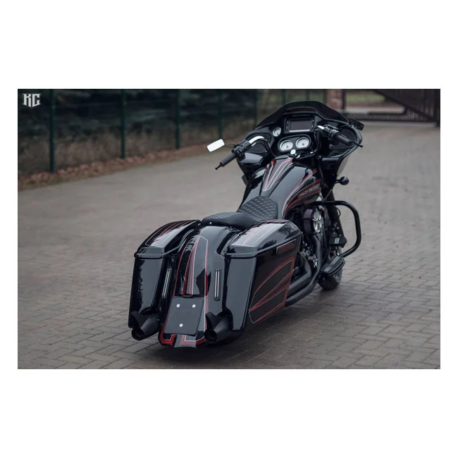 Killer Custom Custom 4" down stretch extended saddlebags