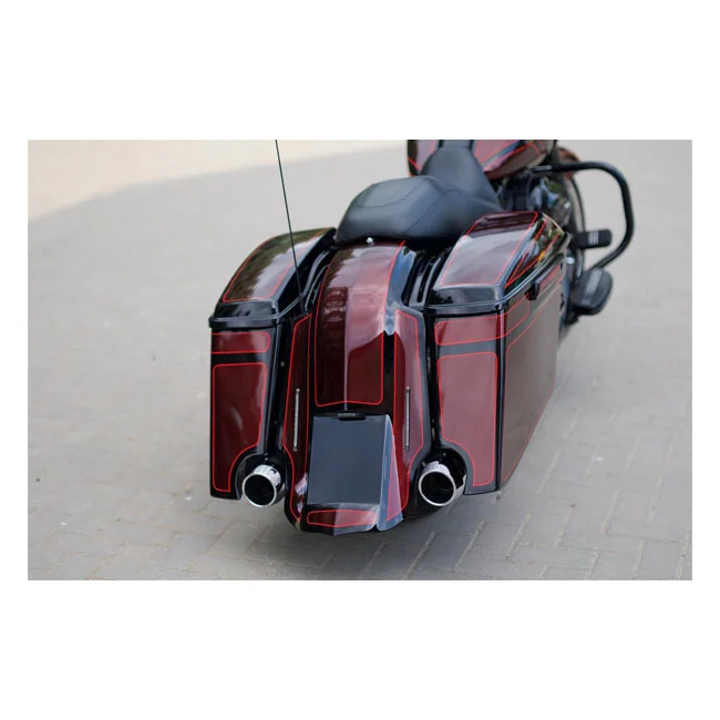 Killer Custom Custom 3" down stretch extended saddlebags