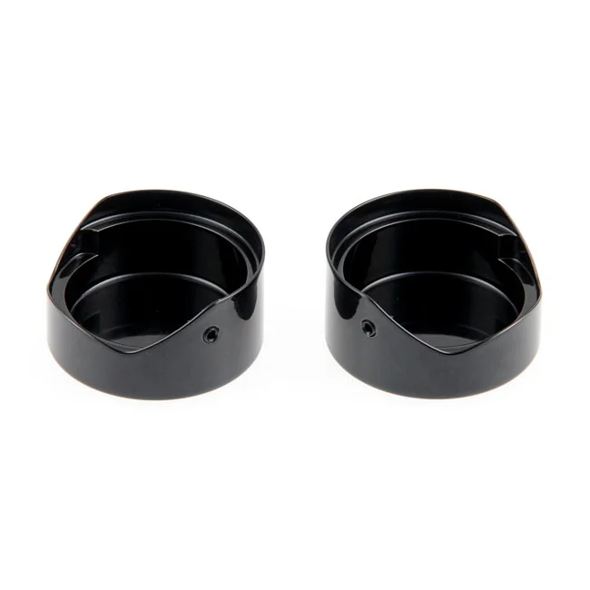 Cult-Werk 2-piece fork tube cap bolt cover kit. Black